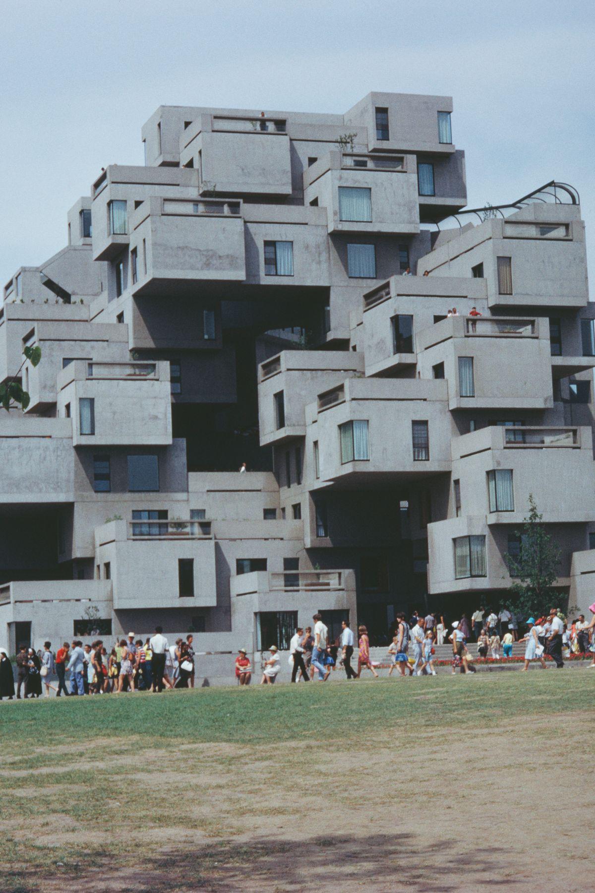 Habitat 67, first introduced at the Expo World's Fair in 1967. It still houses residents to this day.