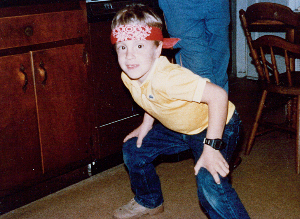9/11 hero, Welles Crowther as a kid. He would become known as the 'Man in the Red Bandana.'