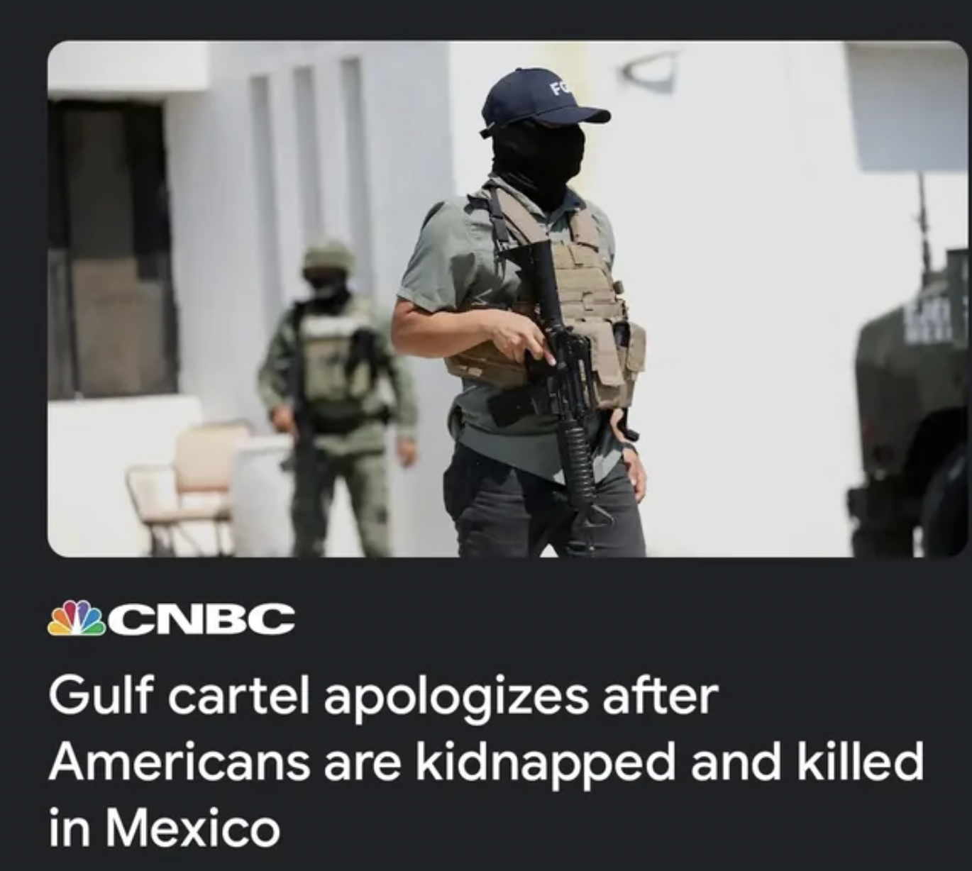 Trashy Fails - army - Cnbc Gulf cartel apologizes after Americans are kidnapped and killed in Mexico