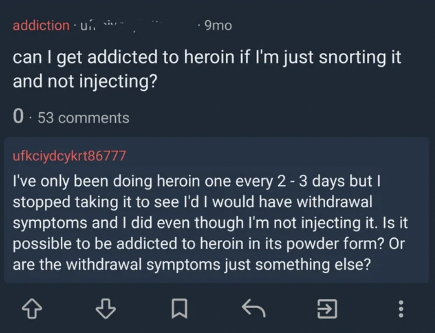 Trashy Fails - atmosphere - addiction u. . 9mo can I get addicted to heroin if I'm just snorting it and not injecting? 0.53 ufkciydcykrt86777 I've only been doing heroin one every 2 3 days but I stopped taking it to see I'd I would have withdrawal symptom