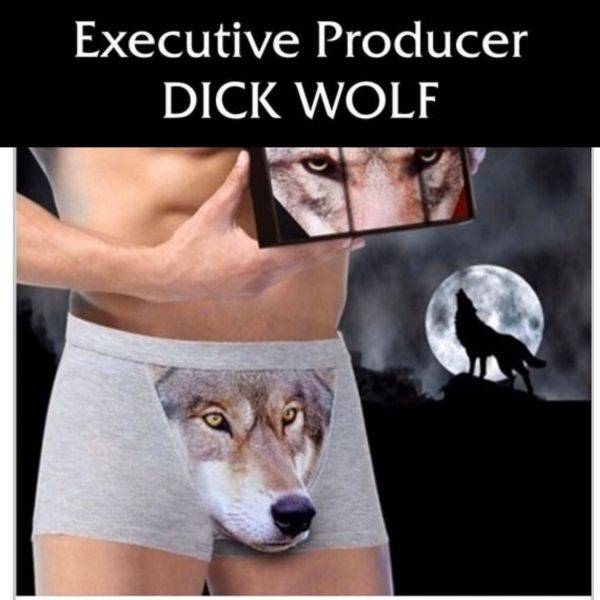 super spicy memes - photo caption - Executive Producer Dick Wolf