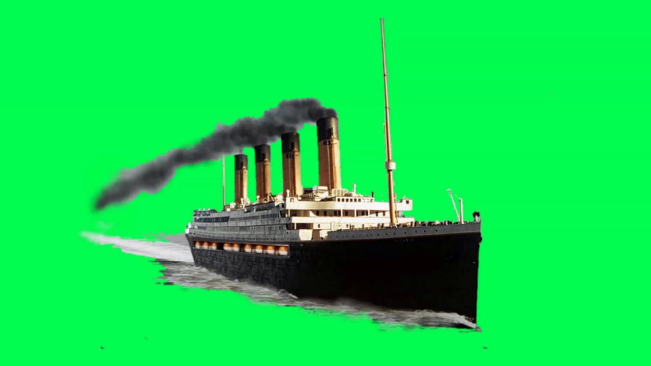historical events that coincided - titanic green screen
