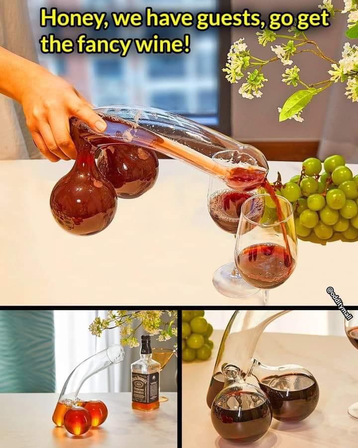monday morning randomness - penis whiskey decanter - Honey, we have guests, go get the fancy wine!