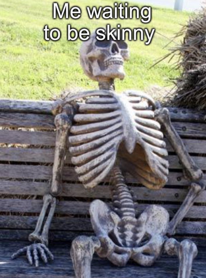 end memes - Me waiting to be skinny