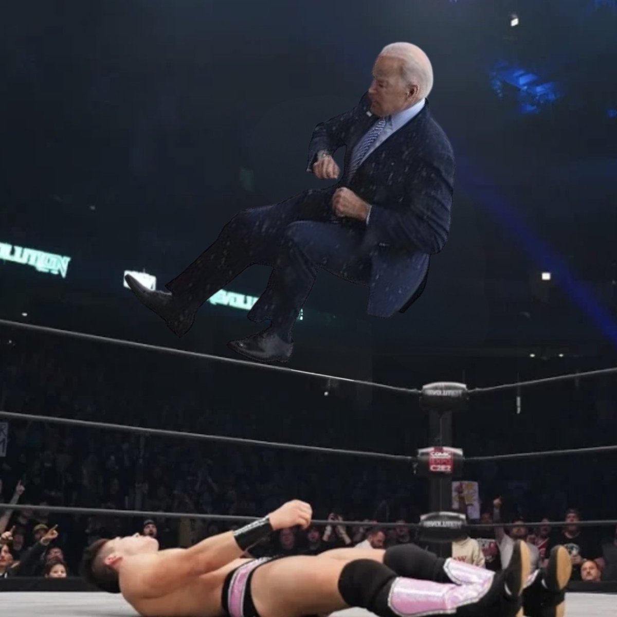 Joe Biden griddy meme - darby allin wrestling - Arly
