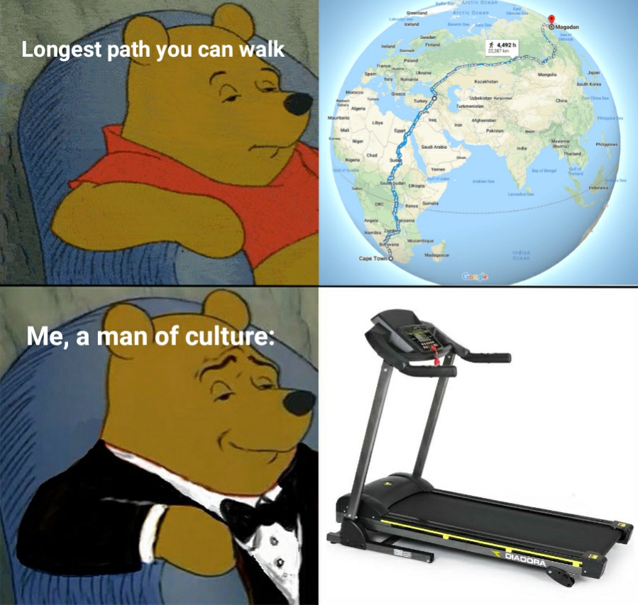 funny memes and pics - cartoon - Longest path you can walk Me, a man of culture Lare Diadora
