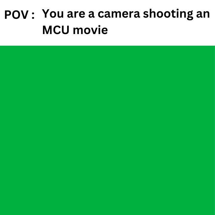 funny memes and pics - grass - Pov You are a camera shooting an Mcu movie