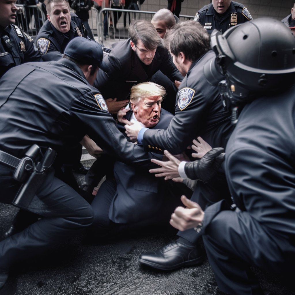 AI Renderings of Trump's Arrest Donald Trump - Vios