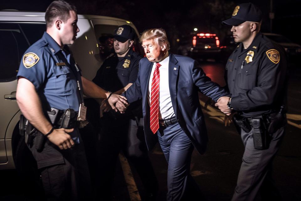 AI Renderings of Trump's Arrest Donald Trump