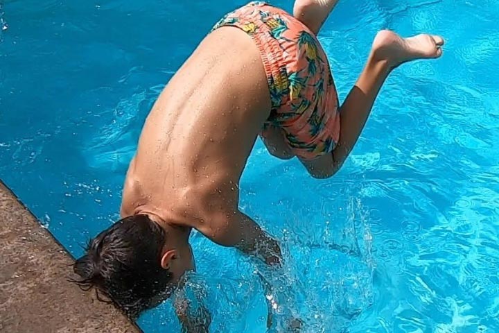 Backflips into a pool.  As a lifeguard I can tell you, you WILL break your neck. I don’t care that you’re good at it. Stop doing them.