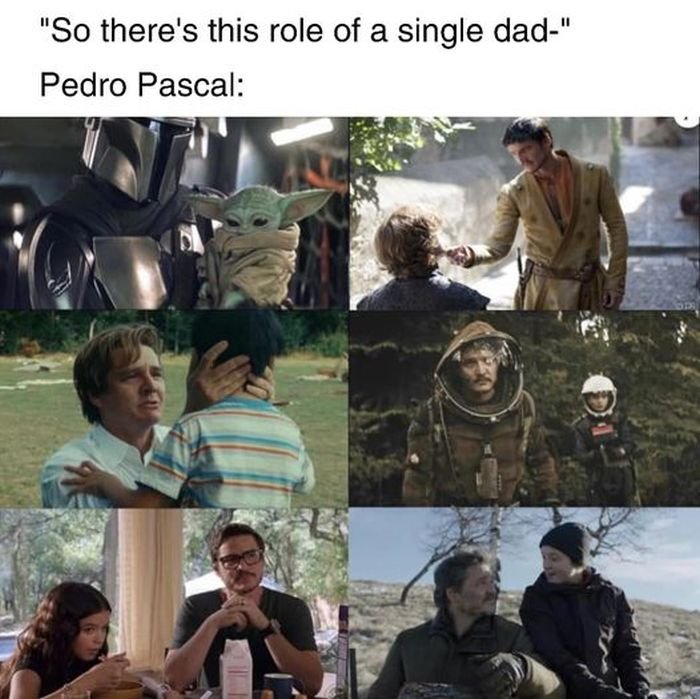 funny tweets and memes - Pedro Pascal - "So there's this role of a single dad" Pedro Pascal