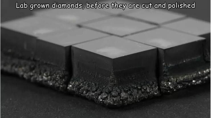 cool random pics and memes - Diamond - Lab grown diamonds, before they are cut and polished