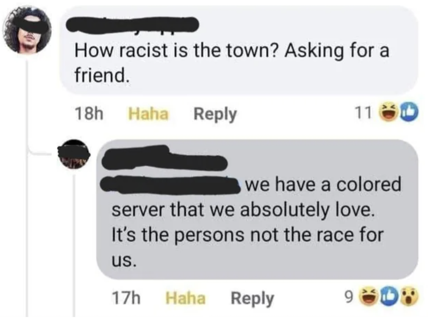 Facepalms and Cringe Pics - multimedia - How racist is the town? Asking for a friend.