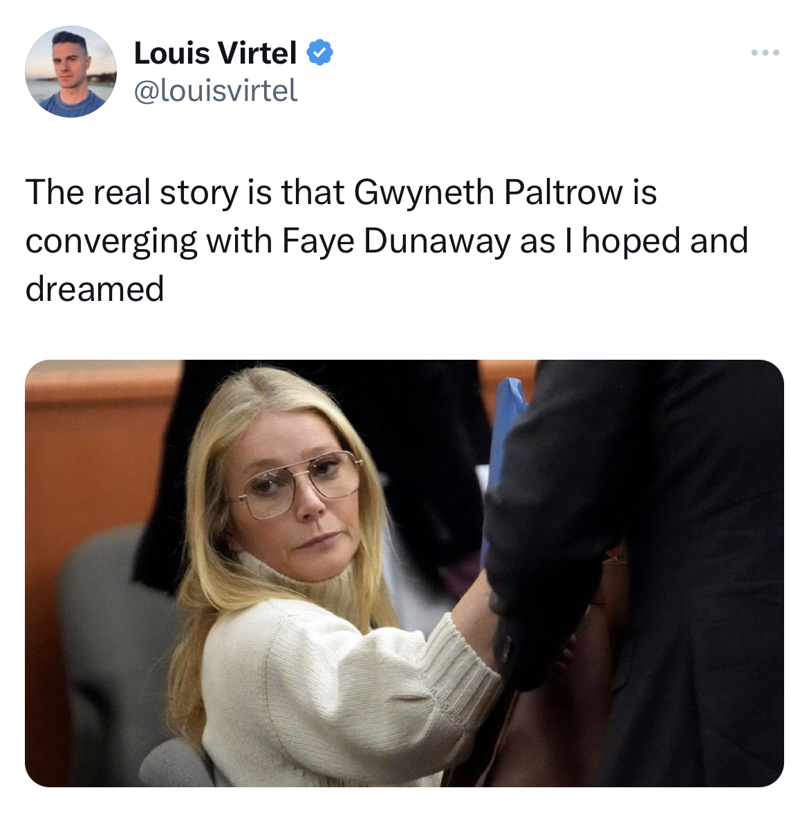 Gwyneth Paltrow Jeffrey Dahmer memes - Gwyneth Paltrow - Louis Virtel The real story is that Gwyneth Paltrow is converging with Faye Dunaway as I hoped and dreamed ...