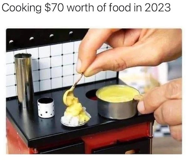 cooking 57 dollars of food in 2022 - Cooking $70 worth of food in 2023