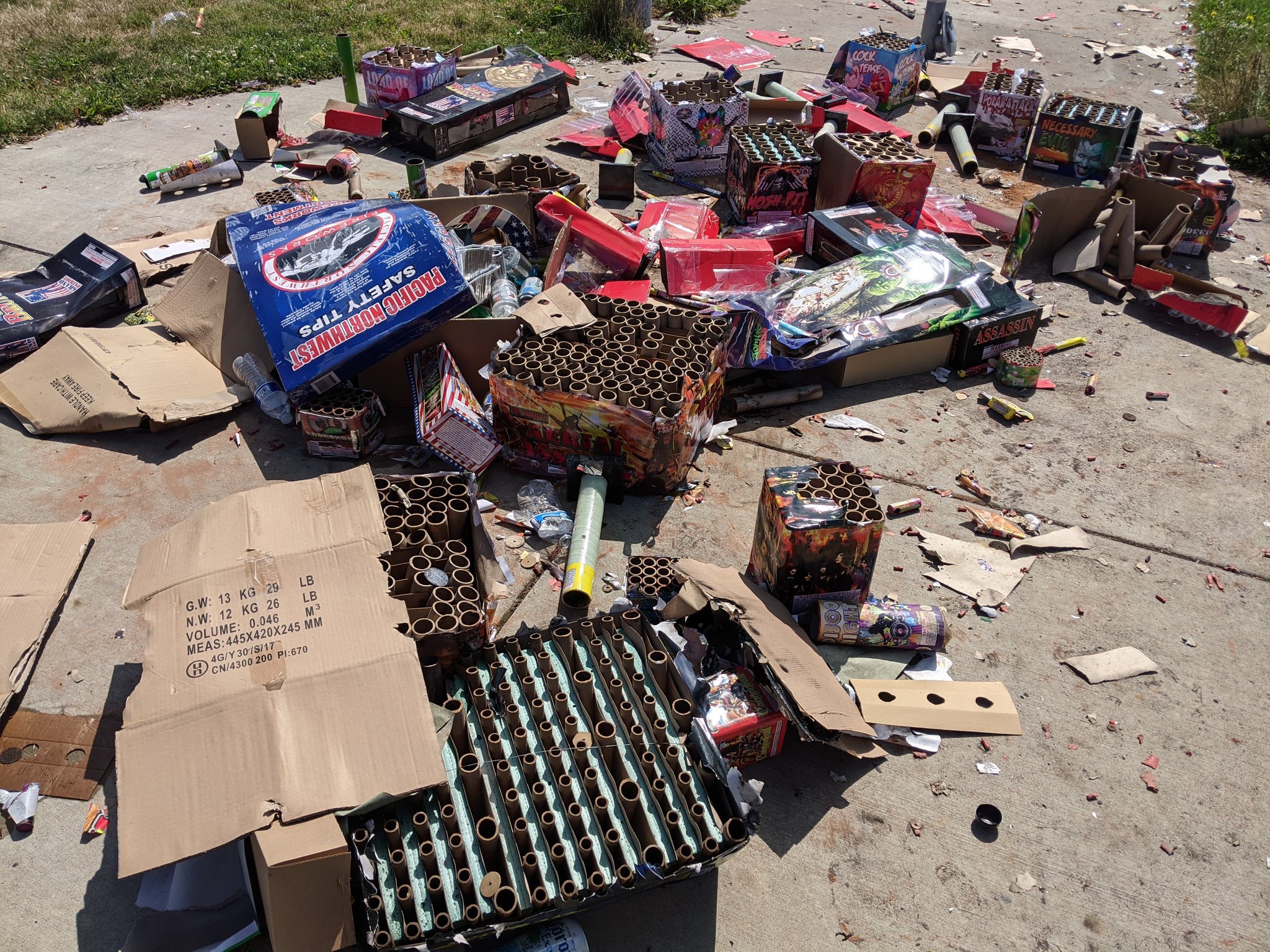 They set off fireworks during the summer months till 3 am, and don't clean up the trash from them. -imout94