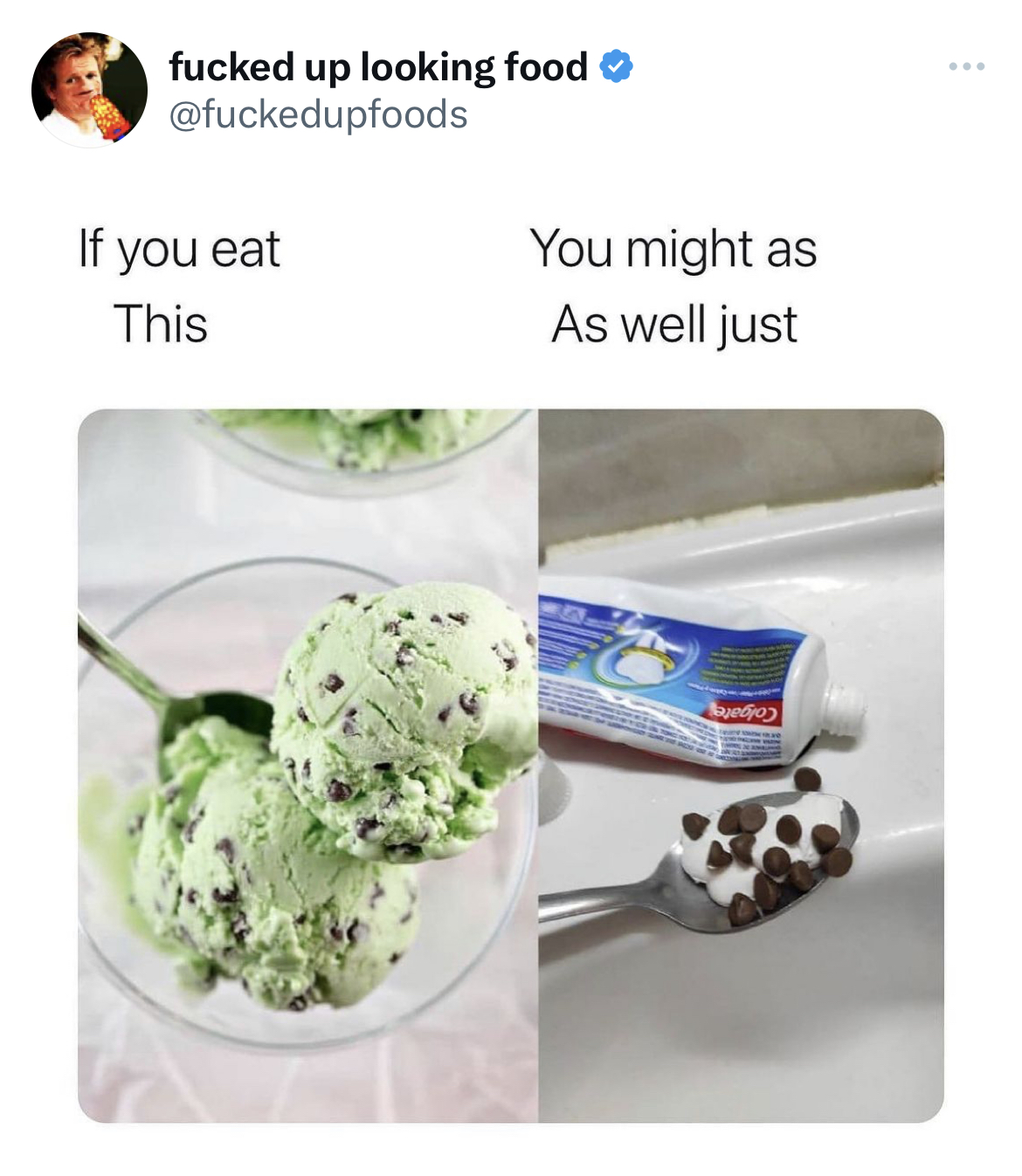 savage and absurd tweets - success is not the key - fucked up looking food If you eat This You might as As well just www