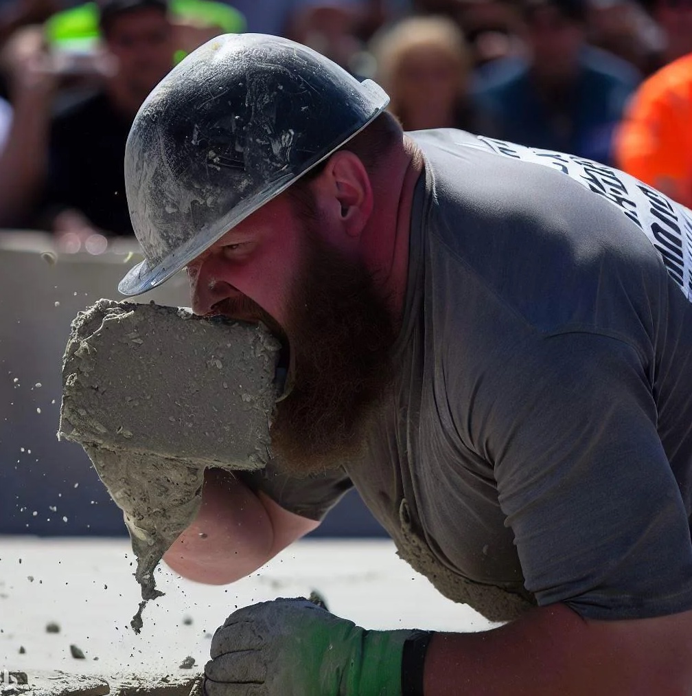 Concrete eating contest - water - z Sc