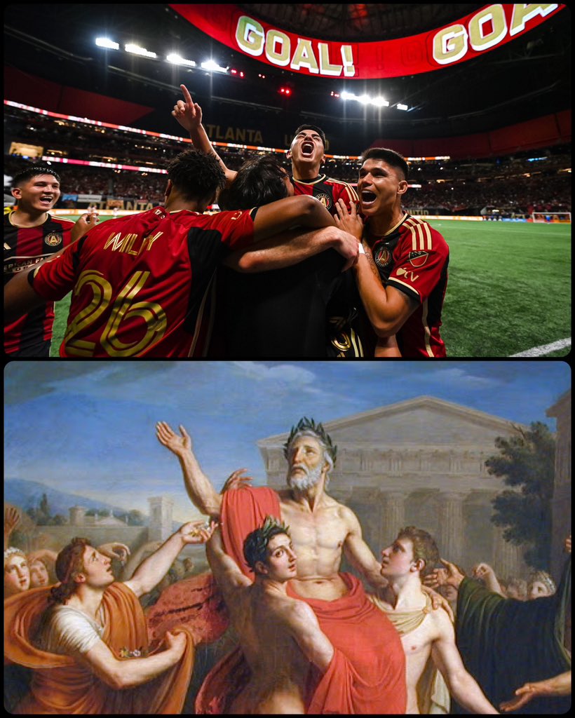 Sports Moment as Famous Art - Thiago Almada - A Mily Goal! Tlanta 6 Go