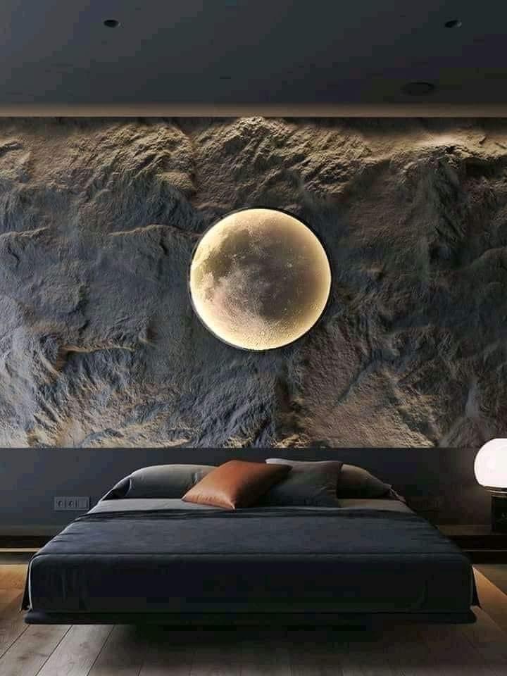 funny memes and cool pics - wall moon lamp
