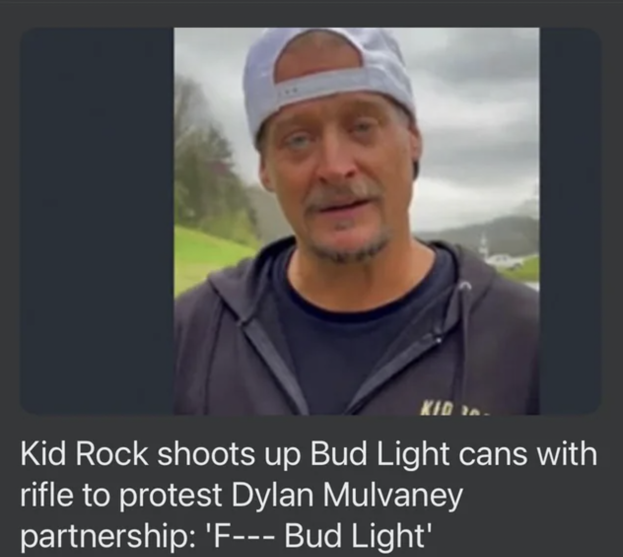 Dumb pics - man - Kid Kid Rock shoots up Bud Light cans with rifle to protest Dylan Mulvaney partnership 'F Bud Light'