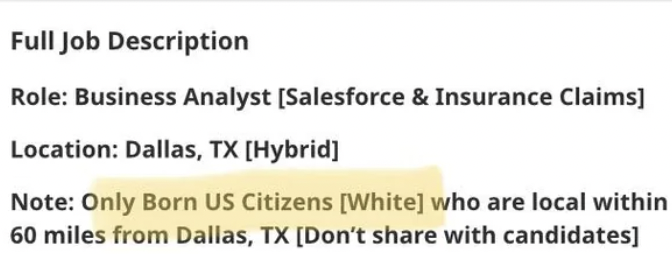 Dumb pics - citizens bank - Full Job Description Role Business Analyst Salesforce & Insurance Claims Location Dallas, Tx Hybrid Note Only Born Us Citizens White who are local within 60 miles from Dallas, Tx Don't with candidates