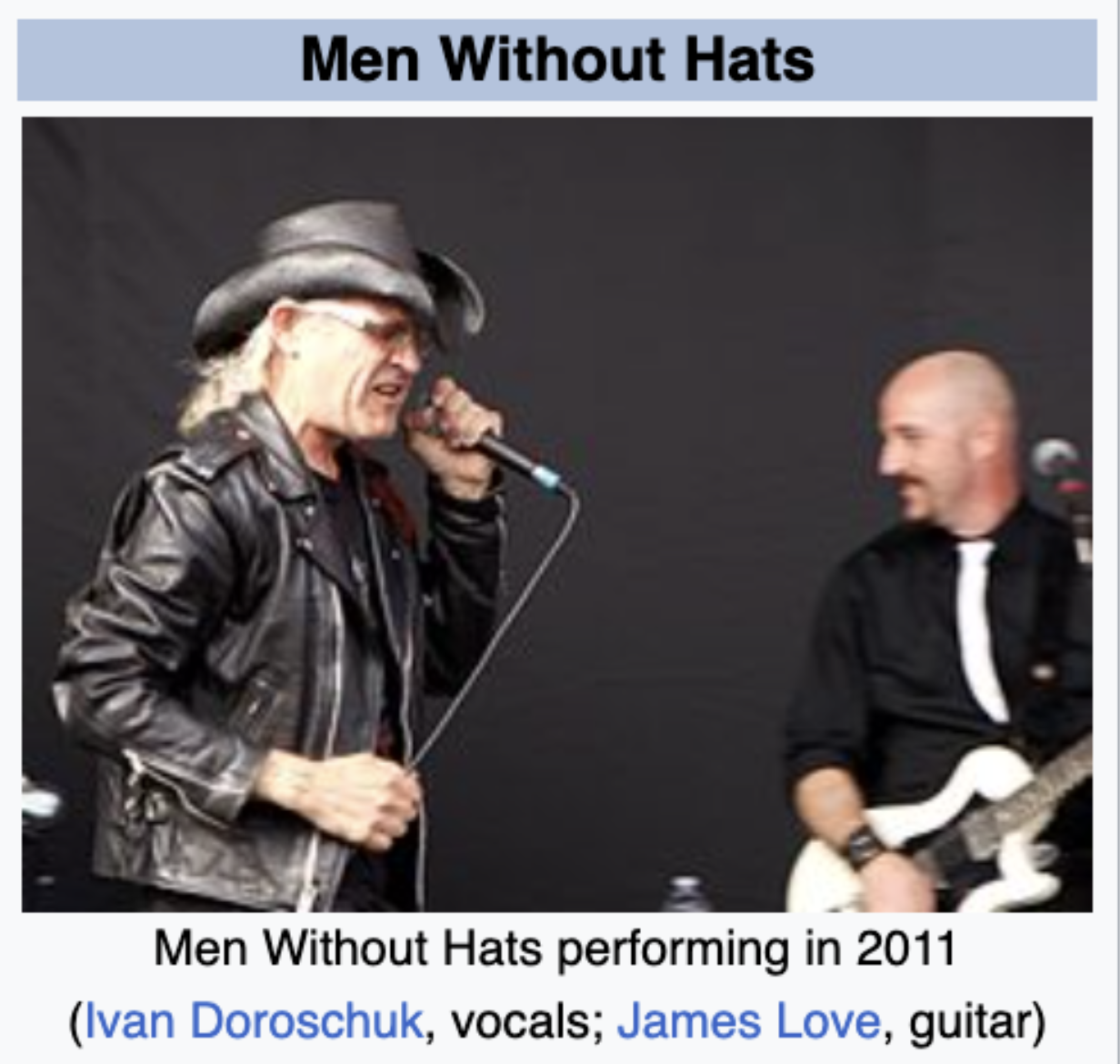 Dumb pics - men without hats wearing hats - Men Without Hats Men Without Hats performing in