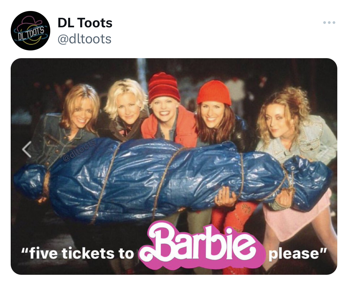savage tweets fun - Ol Toots Dl Toots "five tickets to Barbie please"