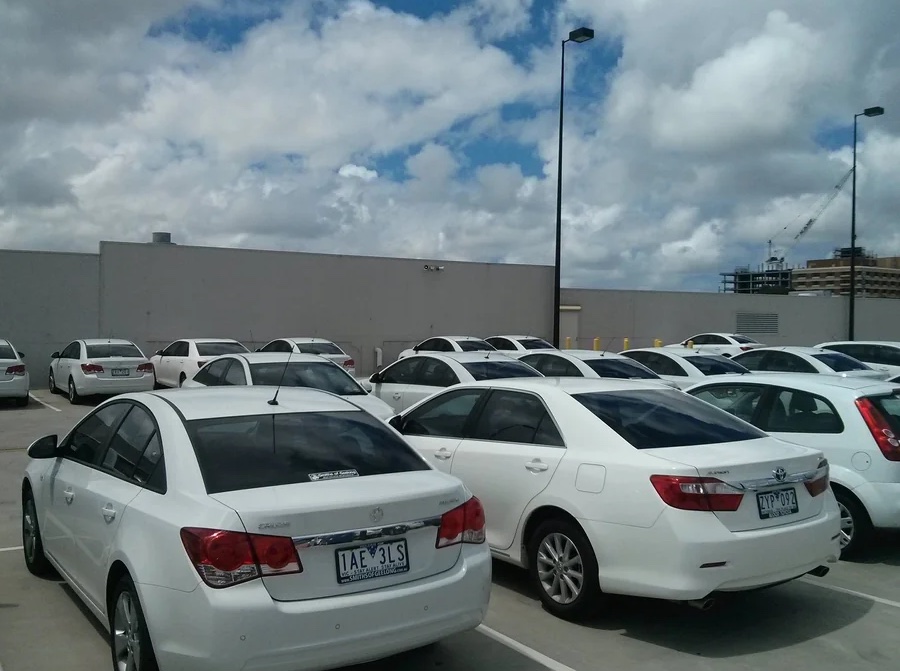 Funny WTF workplace stories - white cars in a parking lot - Lime 1AE 3LS Nofceros Zyp092 8