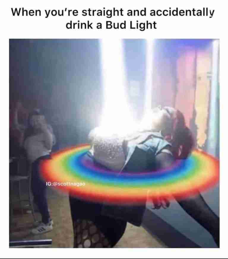 budlight memes --  Internet meme - When you're straight and accidentally drink a Bud Light Ig 20