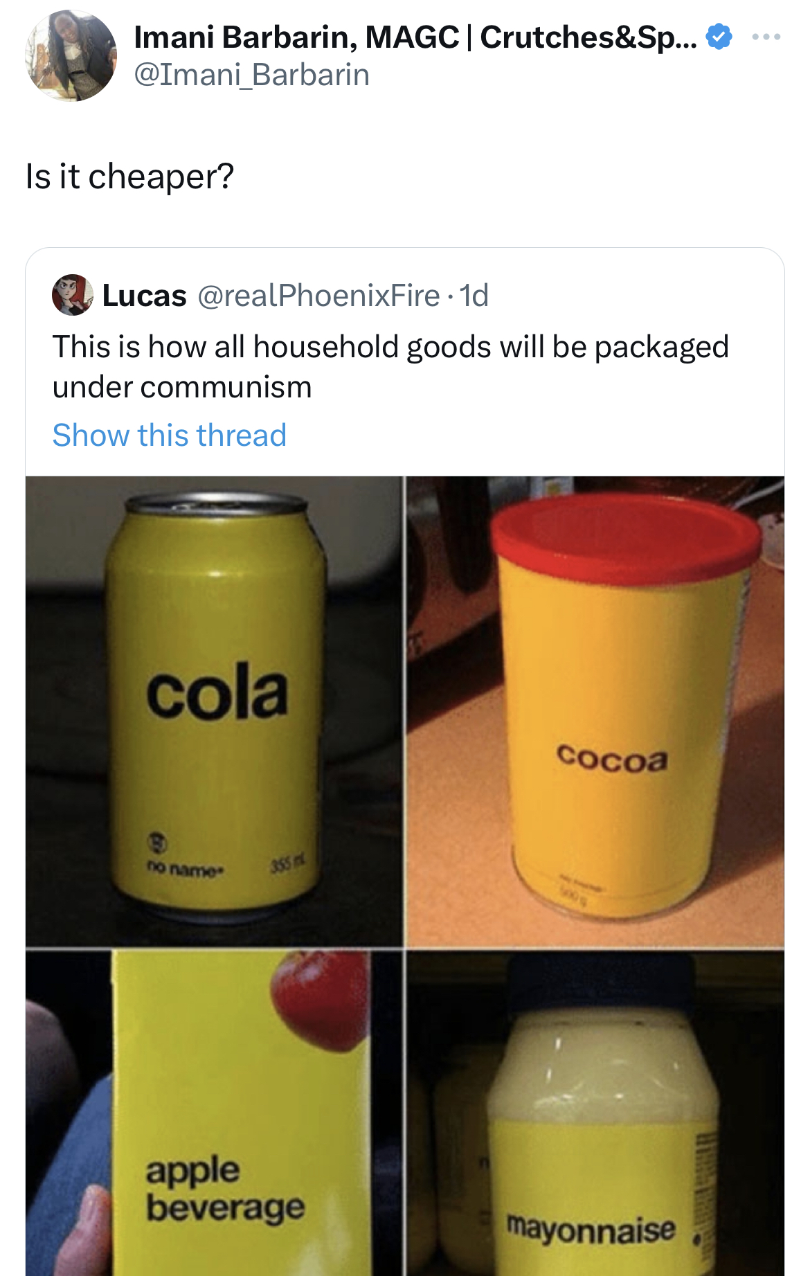 savage tweets - estádio municipal paulo machado de carvalho - Imani Barbarin, Magc | Crutches&Sp... Is it cheaper? Lucas 1d This is how all household goods will be packaged under communism Show this thread cola apple beverage cocoa mayonnaise www