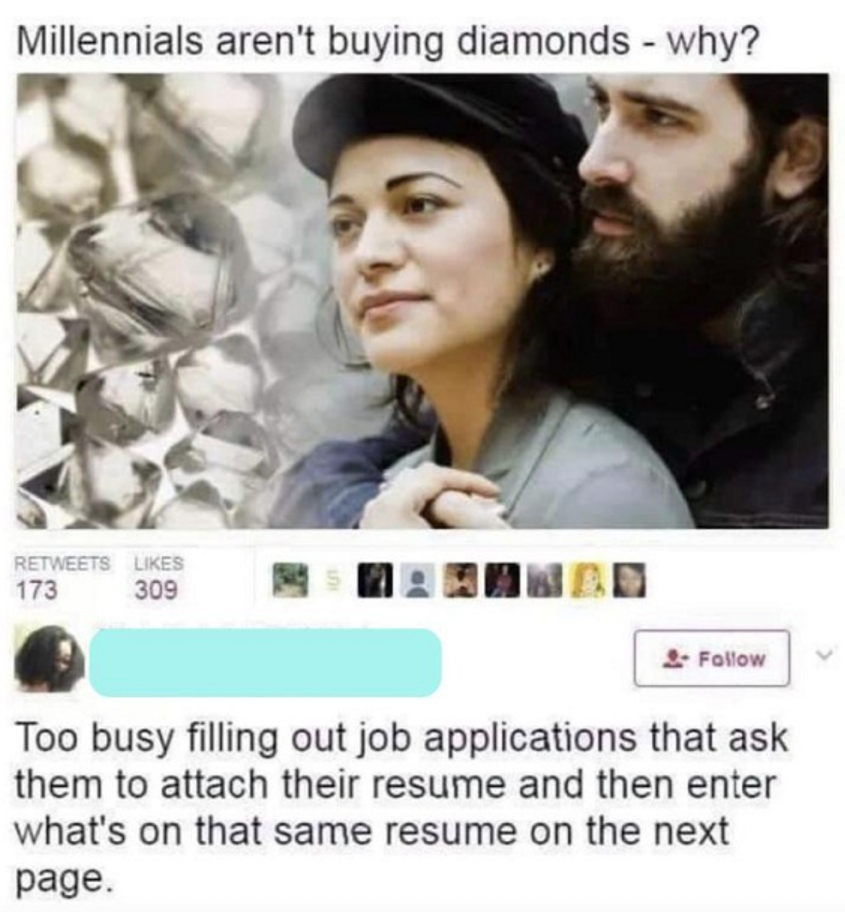 memes that sum up 2022 - Millennials aren't buying diamonds why?