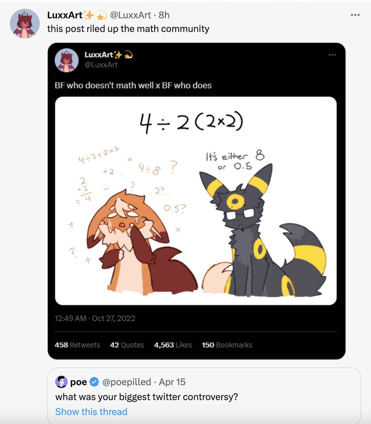 controversial tweets - horse - h this post riled up the math community