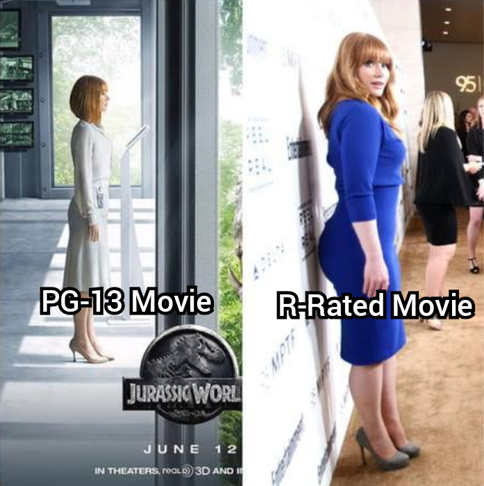 funny memes - bryce dallas howard jurassic world poster - Pg13 Movie Jurassic Worl June 12 In Theaters, reaLD 3D And I 951 RRated Movie