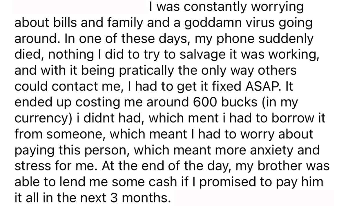 Fired for stress boner - iphone quotes - I was constantly worrying about bills and family and a goddamn virus going around. In one of these days, my phone suddenly died, nothing I did to try to salvage it was working, and with it being pratically the only