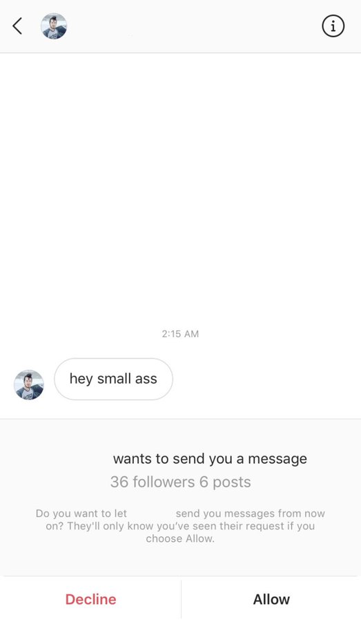 unhinged dms from twitter - website - hey small ass wants to send you a message 36 ers 6 posts Do you want to let send you messages from now on? They'll only know you've seen their request if you choose Allow. Decline Allow i