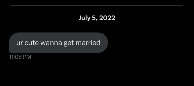 unhinged dms from twitter - atmosphere - ur cute wanna get married