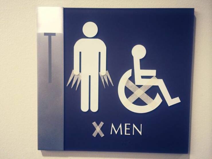 cool random pics - Public toilet - X Men