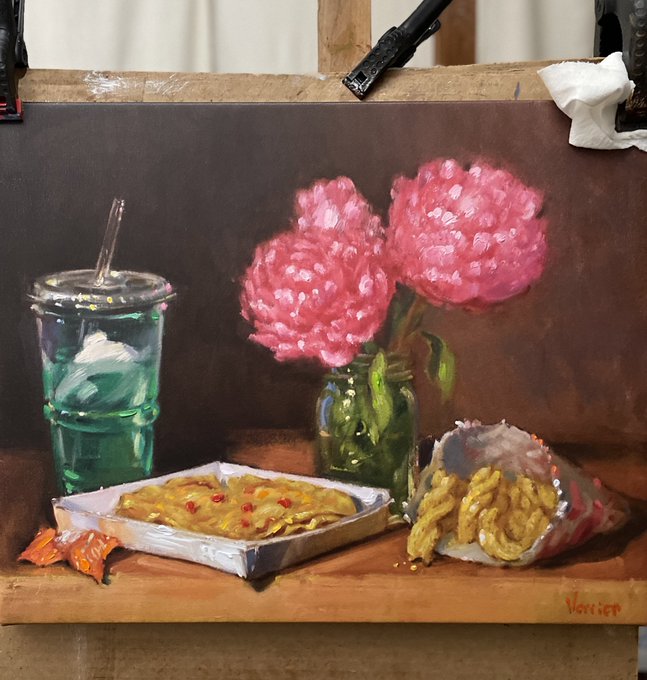 fast food oil paintings - noah verrier taco bell