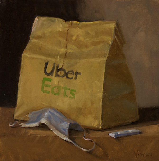 fast food oil paintings - material - Uber Edts Verran