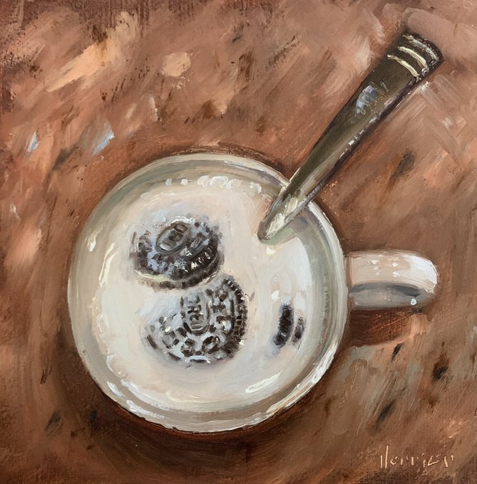 fast food oil paintings - coffee cup - 117407 kerrier