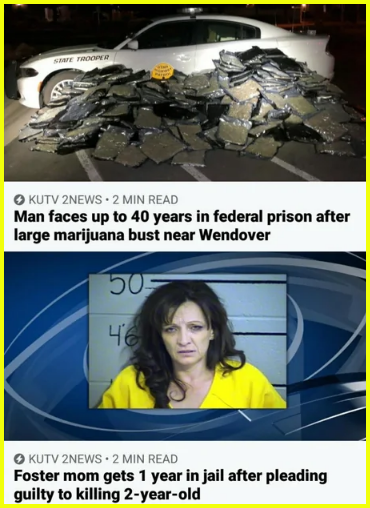 fails and facepalms  - poster - State Trooper Kutv 2NEWS2 Min Read Man faces up to 40 years in federal prison after large marijuana bust near Wendover 50 46 Kutv 2NEWS 2 Min Read Foster mom gets 1 year in jail after pleading guilty to killing 2yearold