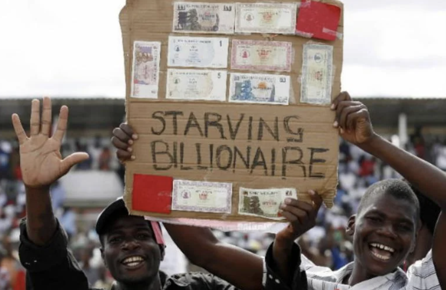 fascinating photos - zimbabwe trillionaires