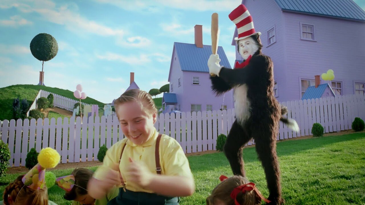 fucked up kids movies - cat in the hat bat scene