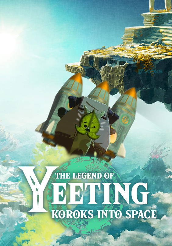 gaming memes - poster - Torks The Legend Of Yeeting Koroks Into Space