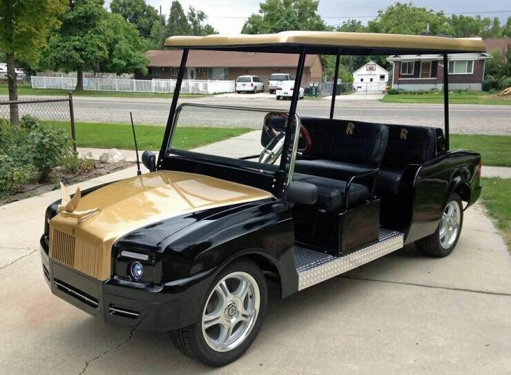 cool random pics - luxury golf cart