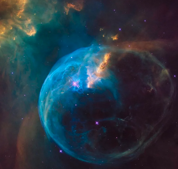 Hubble's first picture of the entire Bubble Nebula