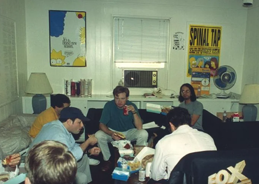 The Simpsons writing room, 1992