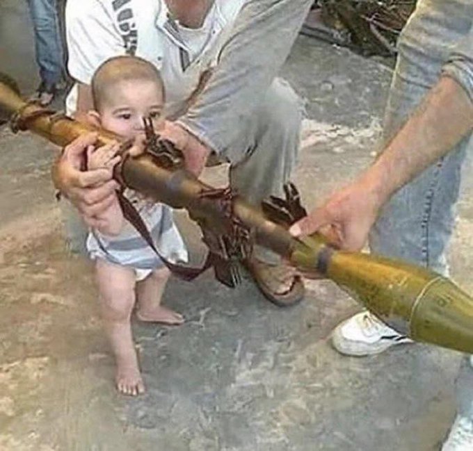 pics without context - baby with rpg