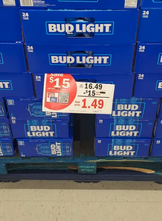 cool pics - The current price of Bud Light at a local Meijer